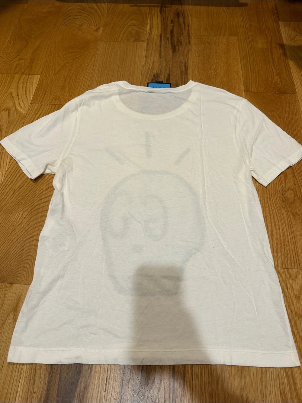 Men’s Gucci White Graphic Skull Tee